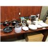 Image 1 : LOT OF KITCHENWARE INCLUDING KTE SPADE KETTLE, LAGOSTINA PATS AND PAN, LALORIKJ MILK FROTHER , ANNA