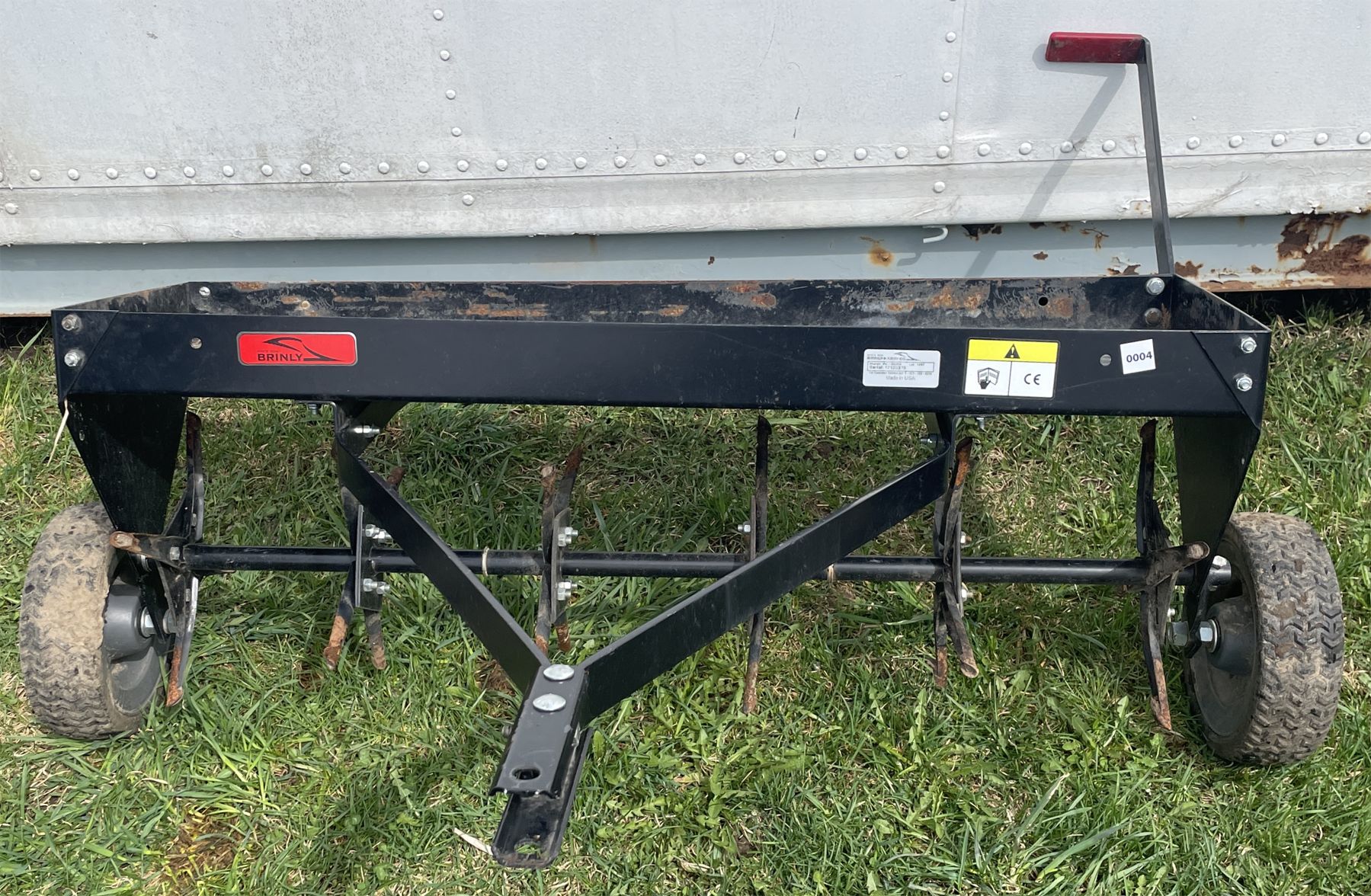 BRINLY 42 INCH TOW BEHIND LAWN AERATOR