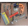Image 1 : JOB LOT - TOOLS INCL - PIPE WRENCHES, DOOR HOLE SAW, ETC