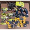 Image 1 : JOB LOT - RYOBI TOOLS, HANDLES AND P920 ONE PLUS 18V POWERTOOL HOLDERS - SEE ALL PICS