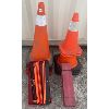 Image 1 : JOB LOT - 10 X PYLONS & 2 X SAFETY TRIANGLE KITS