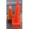 Image 1 : LOT OF 16 - ORANGE SAFETY PYLONS
