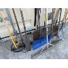 Image 2 : JOB LOT - GARDEN TOOLS - 3 FOOT ALUM RAKE, MEASURING WHEEL, SHOVELS, ETC