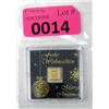 Image 1 : 1 Gram .999 Fine Gold Geiger Edelmetalle Bar