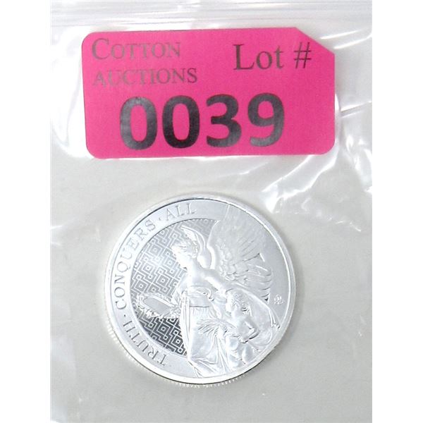 1 Oz. .999 Silver 2022 St. Helena Virtues Coin