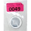 Image 1 : 1 Oz. .999 Silver TD Bank Investor Round