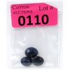 Image 1 : 3 Oval Cut Sapphire Gemstones - 29 CTW