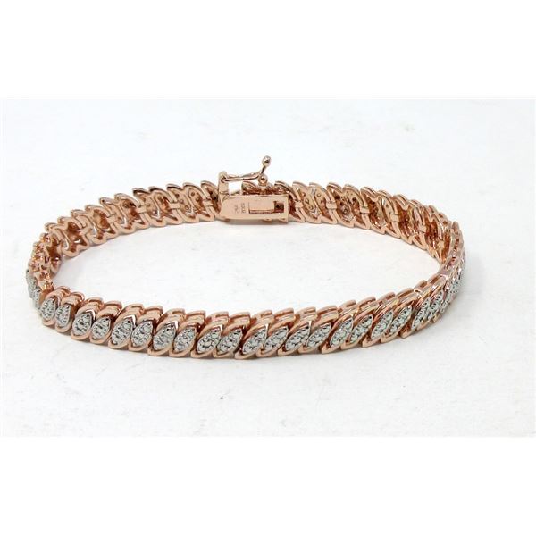 Rose Gold Plated San Marco Diamond Bracelet