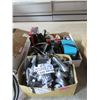 Image 1 : Box of Seville Fan Remotes & Box of Electronics