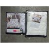 Image 1 : 2 New Twin Duvet Cover Sets -1 Marble & 1 White