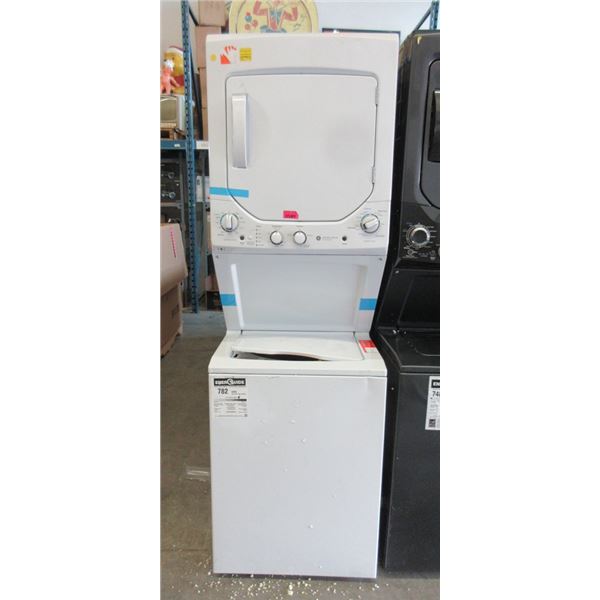 GE White Stacker Washer Dryer - Store Return