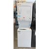 Image 1 : GE White Stacker Washer Dryer - Store Return
