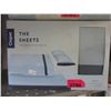 Image 1 : Casper Twin XL Cotton Sheet Set - Blue