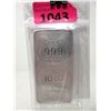 Image 1 : 10 Oz. .999 Silver JBR Recovery Silver Bar