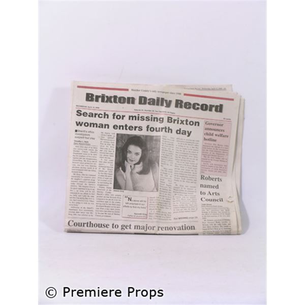 The Gift Brixton Jessica King (Katie Holmes) Daily Record Newspaper Movie Props