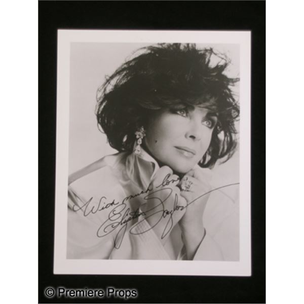 Elizabeth Taylor Signed Photo