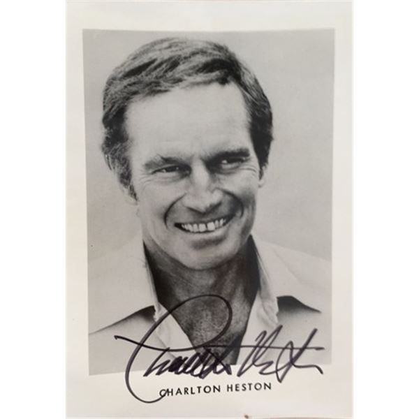 Charlton Heston Signed Photo