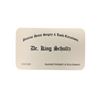 Image 1 : Django Dr. King Schultz (Christoph Waltz) Business Card Movie Props