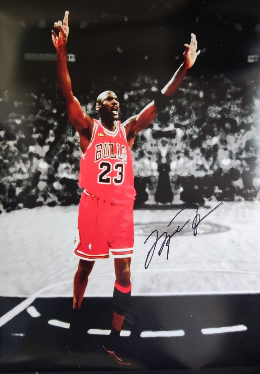 michael jordan signed poster