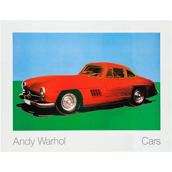 "Cars" poster by Andy Warhol,