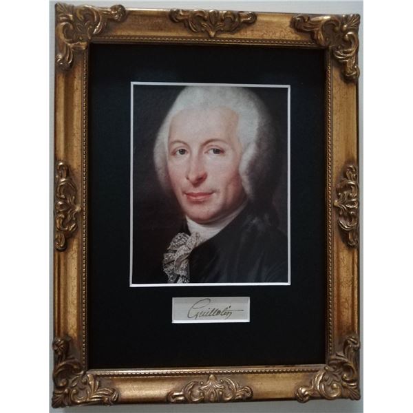Joseph-Ignace Guillotin signature (1738-1814).