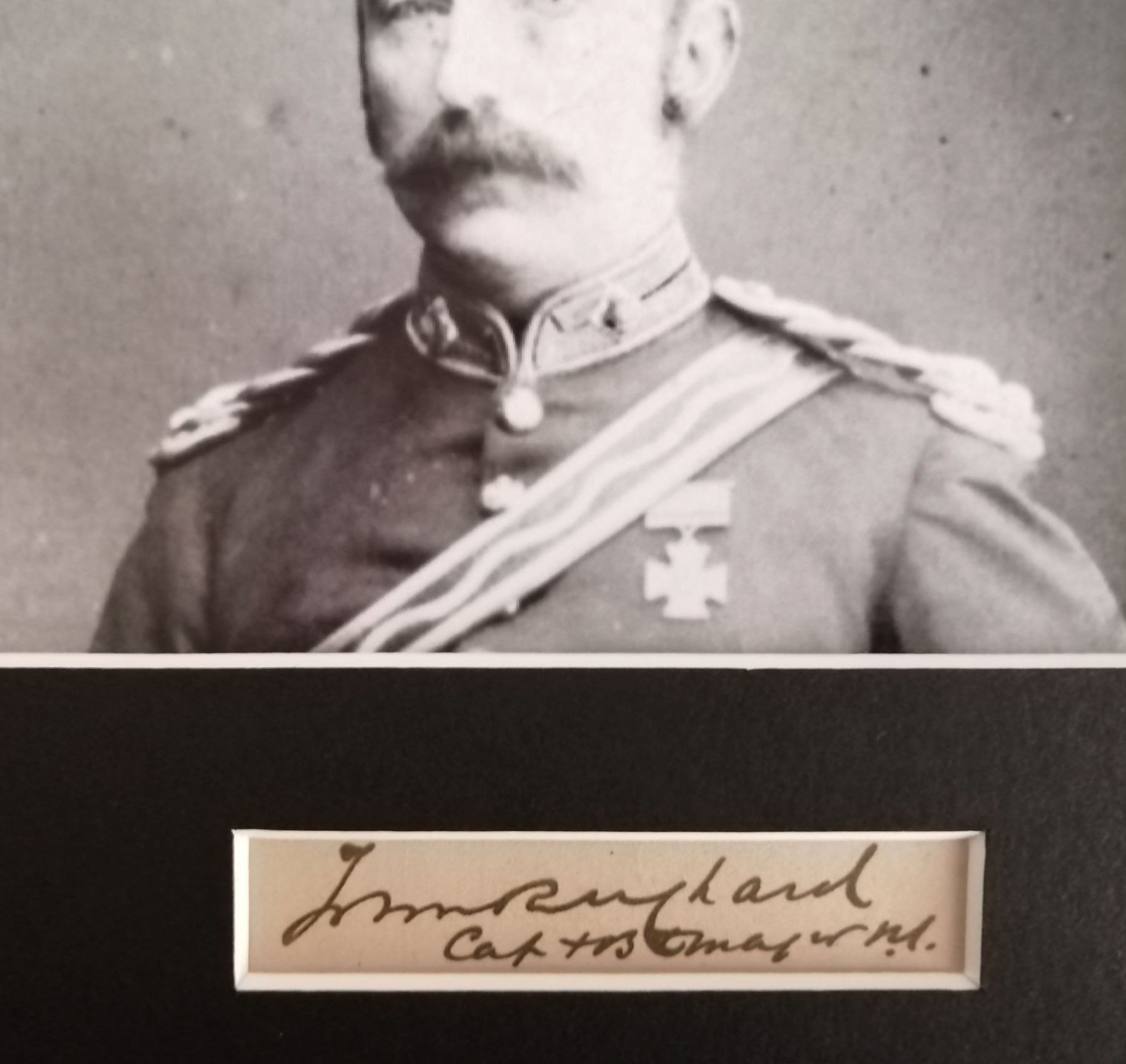 Colonal Signature Colonel John Rouse Merriott Chard signature (1847-1897).