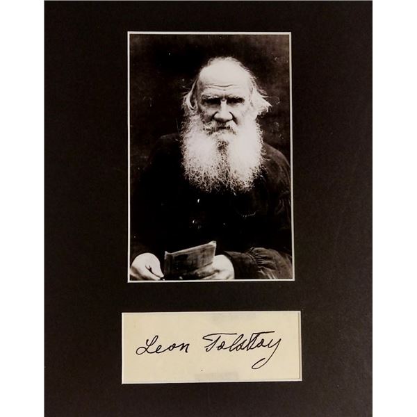 Leo Tolstoy signature (1828-1910).
