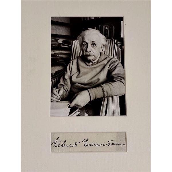 Albert Einstein autograph (1879-1955).