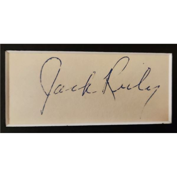 Jack Ruby autograph. (19111967).