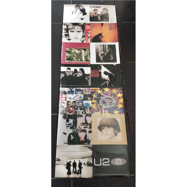 U2 album covers door poster.
