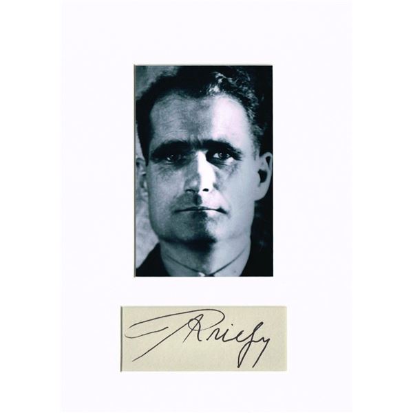 Rudolph Hess autograph (1894-1987).