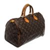 Image 2 : Louis Vuitton Brown Monogram Canvas Speedy 35cm Satchel Bag