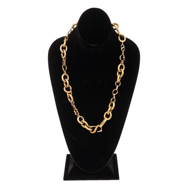 Bottega Veneta Gold Chain Brass Necklace