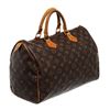 Image 2 : Louis Vuitton Brown Monogram Canvas Speedy 35cm Satchel Bag