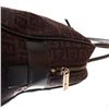 Image 4 : Fendi Black and Brown Zucchino Canvas Medium Satchel Bag