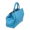 Image 4 : Fendi Blue Saffiano Leather Petite 2 Jours Tote Bag