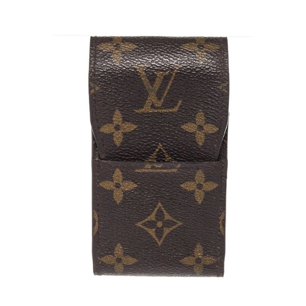 Louis Vuitton Brown Monogram Canvas Cigarette Case Clutch