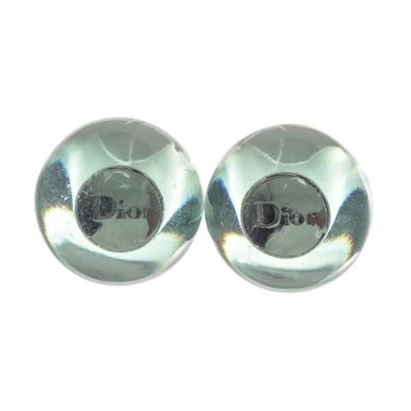 Christian Dior Green Tribales Stud Earring