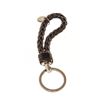 Image 2 : Bottega Veneta Black Leather Intrecciato Key Holder Bag