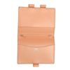 Image 7 : Hermes Peach Leather Mini Agenda Wallet