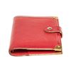 Image 4 : Louis Vuitton Red Leather Agenda PM Wallet