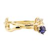 Image 3 : 0.67 ctw Blue Sapphire and Diamond Ring - 14KT Yellow Gold