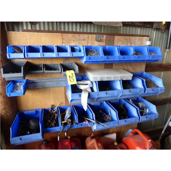 Qty of Various Bolts, Screws, Brackets and Nails