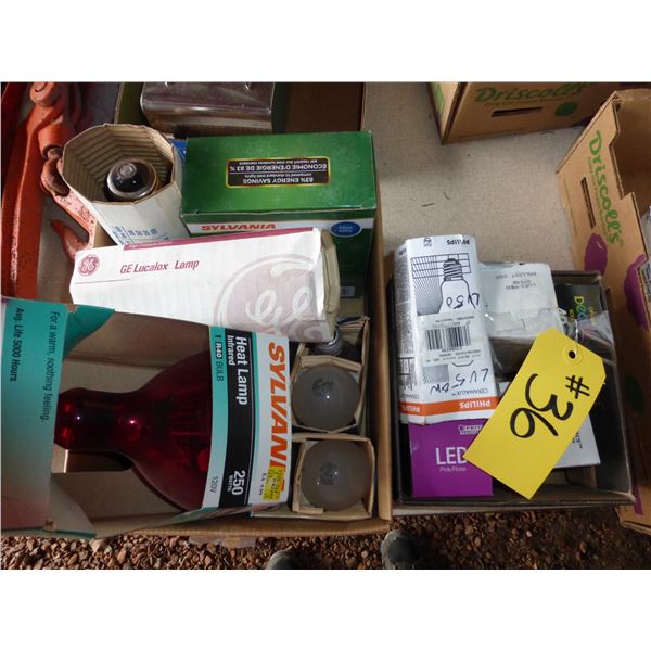 Qty of Lamps Incandescent and High Pressure Sodium (sow) Heat Lamp