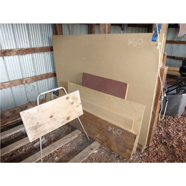Sign Stand and Qty of Misc. Plywood and MDF