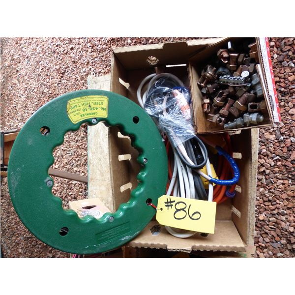 Electrical Split Bolts and 200' Fish Tape