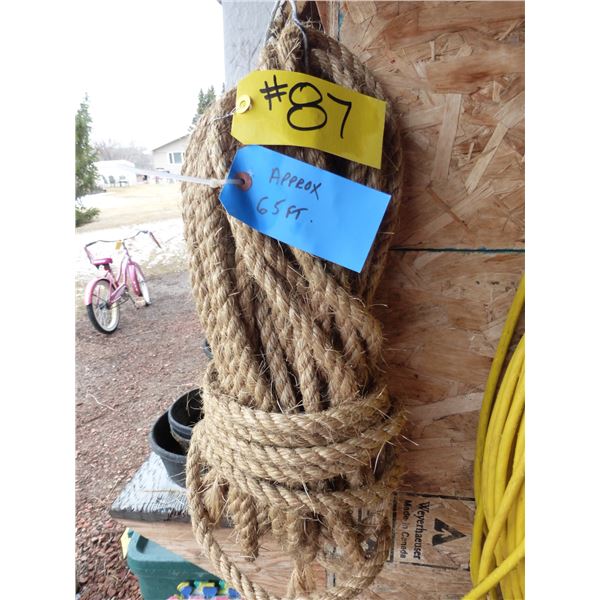 Jute Rope Approx. 65'