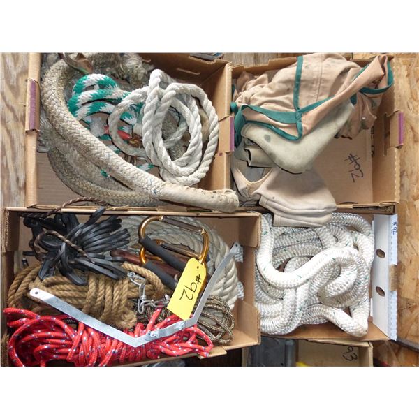 Qty of Ropes, Tie Downs and Tool Aprons