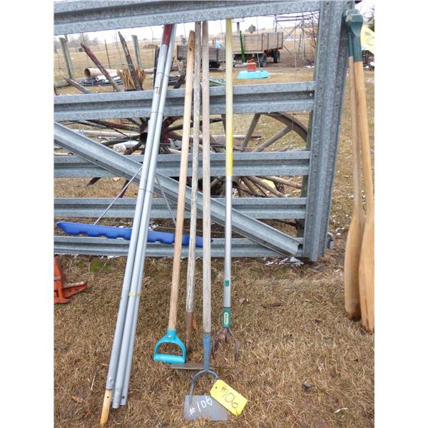 Roof Rake, Garden Rake, Dutch Hoe and Hand Cultivator