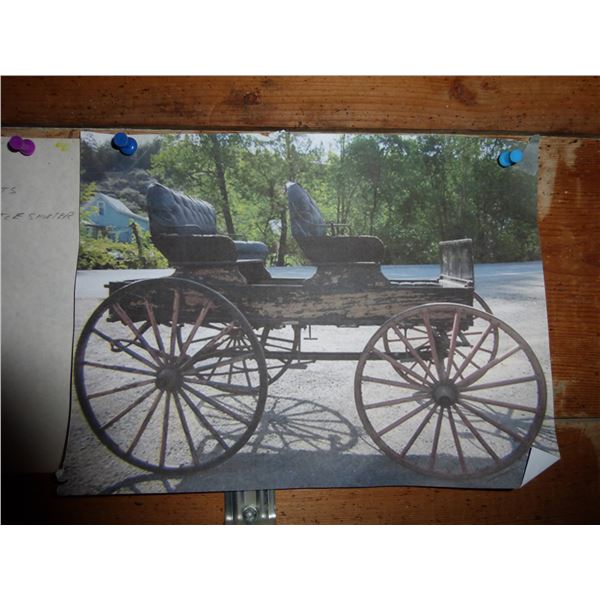 Complete Original John Deere Wagon, Not Assembled. 4 New Oak Wheels, All Hardware, Running Gear, Das